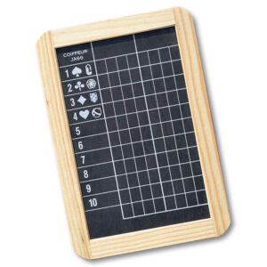 Jasstafel aus Schiefer mit Holzrahmen Coiffeur