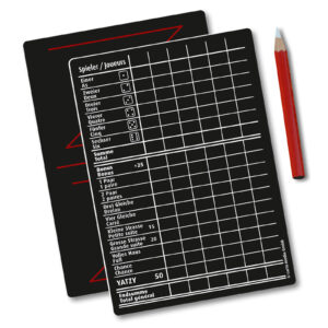 Yatzy Jass Tafel mit Kreide