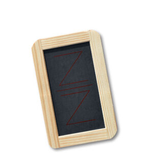 Jasstafel aus Schiefer mit Holzrahmen 120 x 190 mm