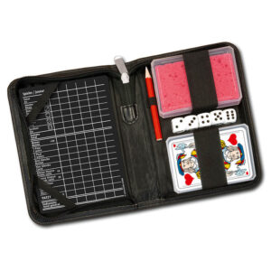 Yatzy-Jassetui mit französischen Karten