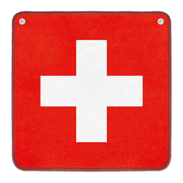 Jassteppich mit Schweizer Kreuz