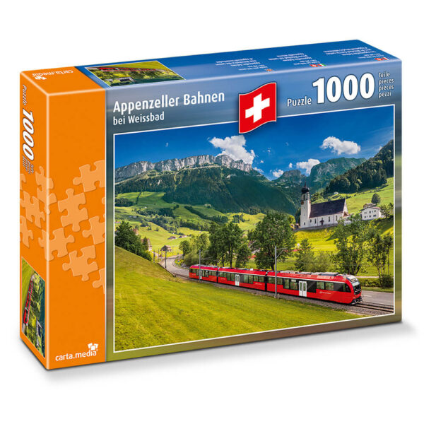 Puzzle mit 1000 Teilen Appenzellerbahnen bei Weissbad