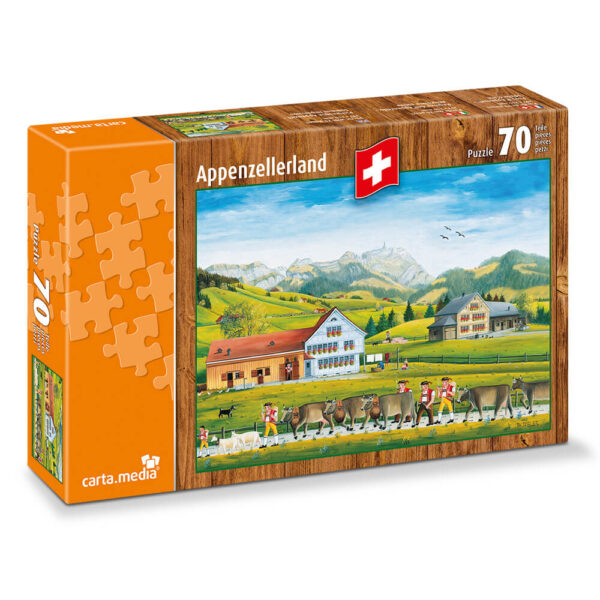 70 Teile Puzzle Appenzellerland