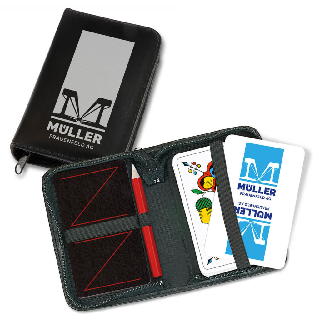 Jassetui - Reise - bedrucken - Logo - Müller