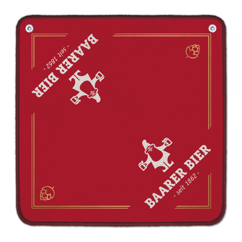 Jassteppich bedrucken - Werbejassteppich - Baarer Bier