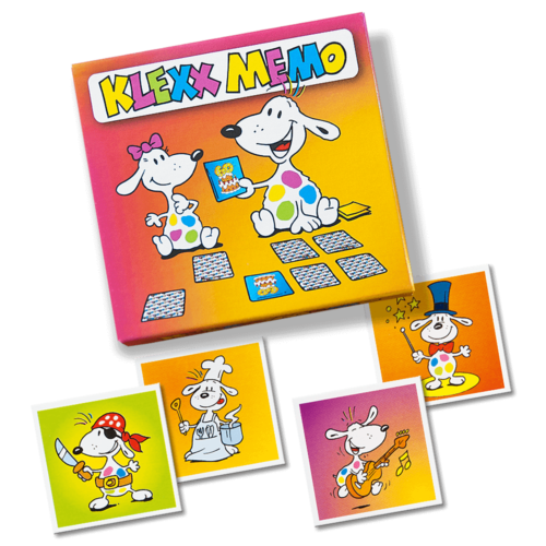 Memospiel mit 36 oder 48 Bildkarten in flacher Stülpschachtel