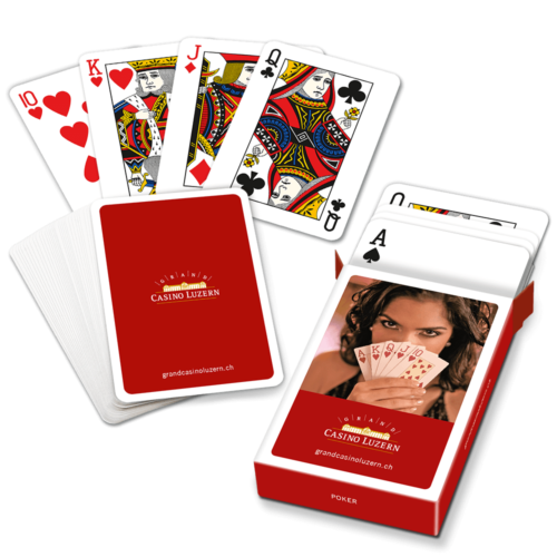 Pokerkarten im Casino Format - 55 Spielkarten inkl. 3 Joker