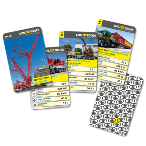 Quartettspiel produziert für Emil Egger