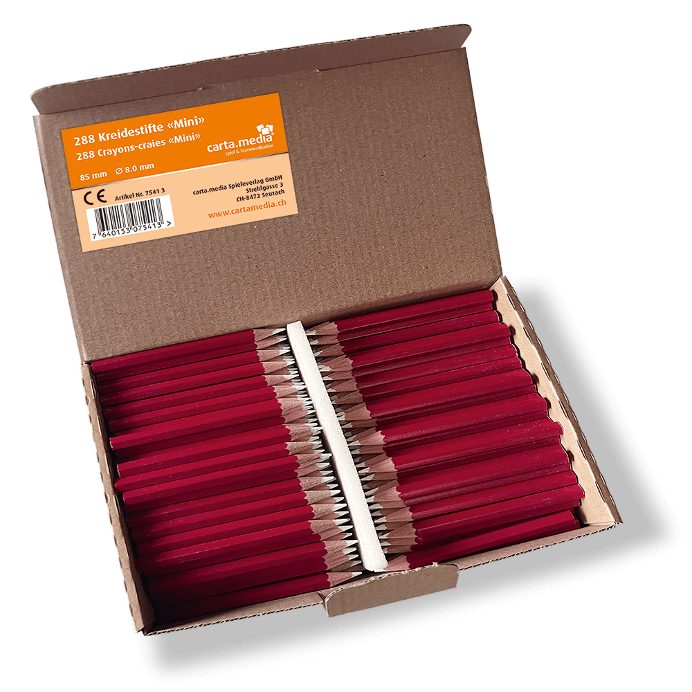 Box mit 288 Mini Kreidestiften