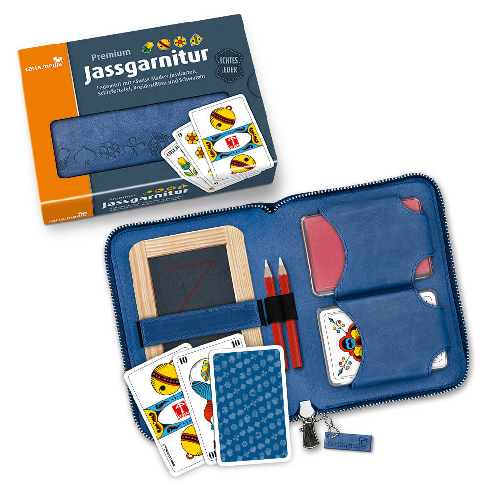 Jassgarniture Blue Sky offen mit Box