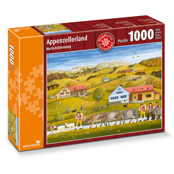 Puzzle 1000 Teile Appenzellerland Herbststimmung