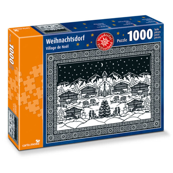 Puzzle mit 1000 Teilen Weihnachtsdorf
