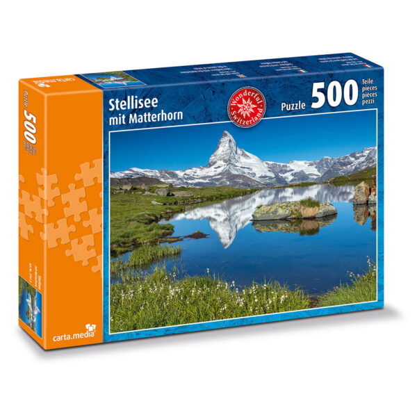 Puzzle mit 200 Teilen Stellisee mit Matterhorn