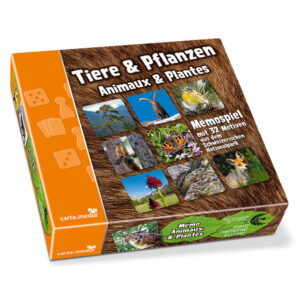 Tiere und Pflanzen Memo mit Motiven aus dem Nationalpark