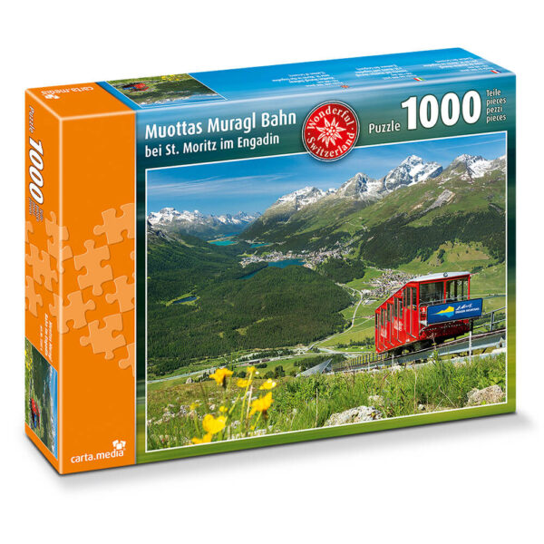 Puzzle mit 1000 Teilen Muottas Muragl Bahn