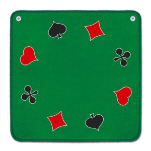 Jassteppich grün mit französischen Motiven