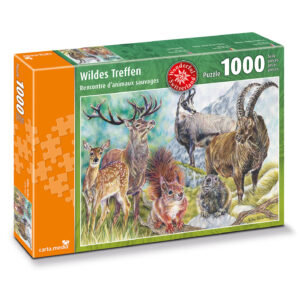1000 Teile Puzzle Wildes Treffen