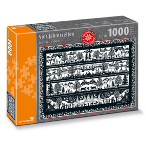 Puzzle mit 1000 Teilen. Scherenschnitt Motiv 4 Jahreszeiten