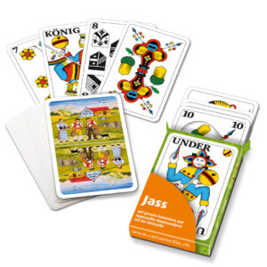 Jasskarten mit Appenzeller Bauernmalerei Motiv