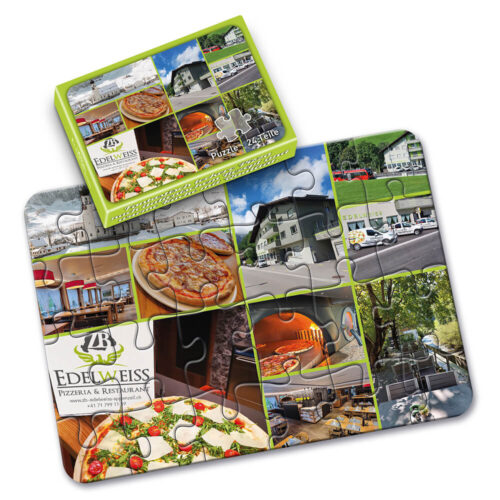 Puzzle mit 24 Teilen als Give Away