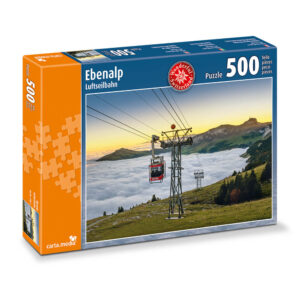 500 Teile Puzzle Luftseilbahn Ebenalp